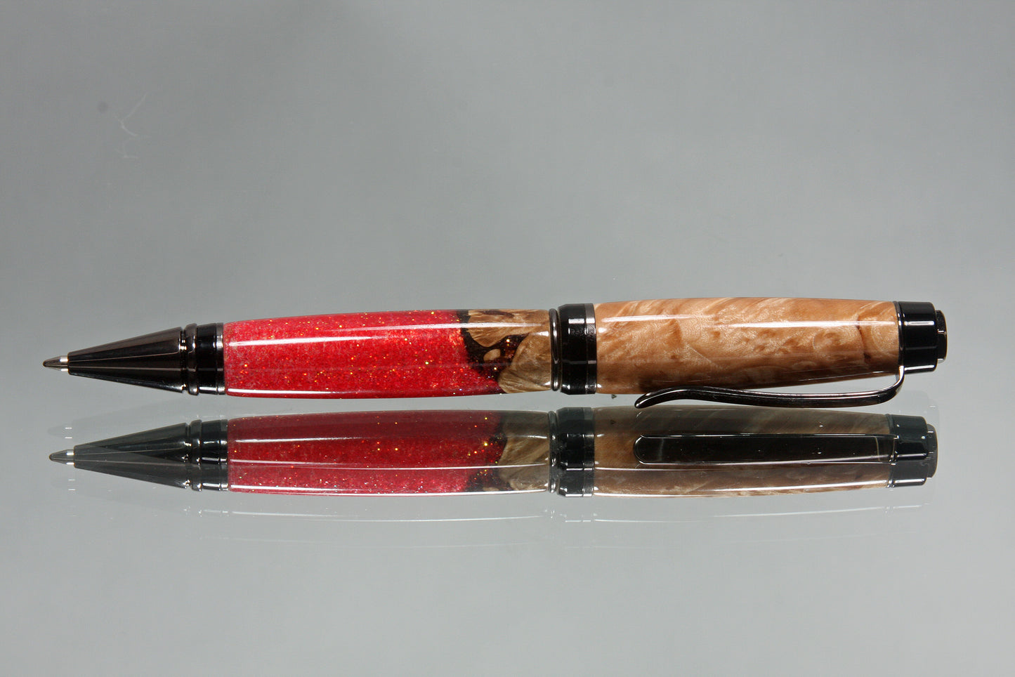 Big Ben Cigar Ballpoint Pen - Handcrafted from Stunning Hybrid Wood & Acrylic
