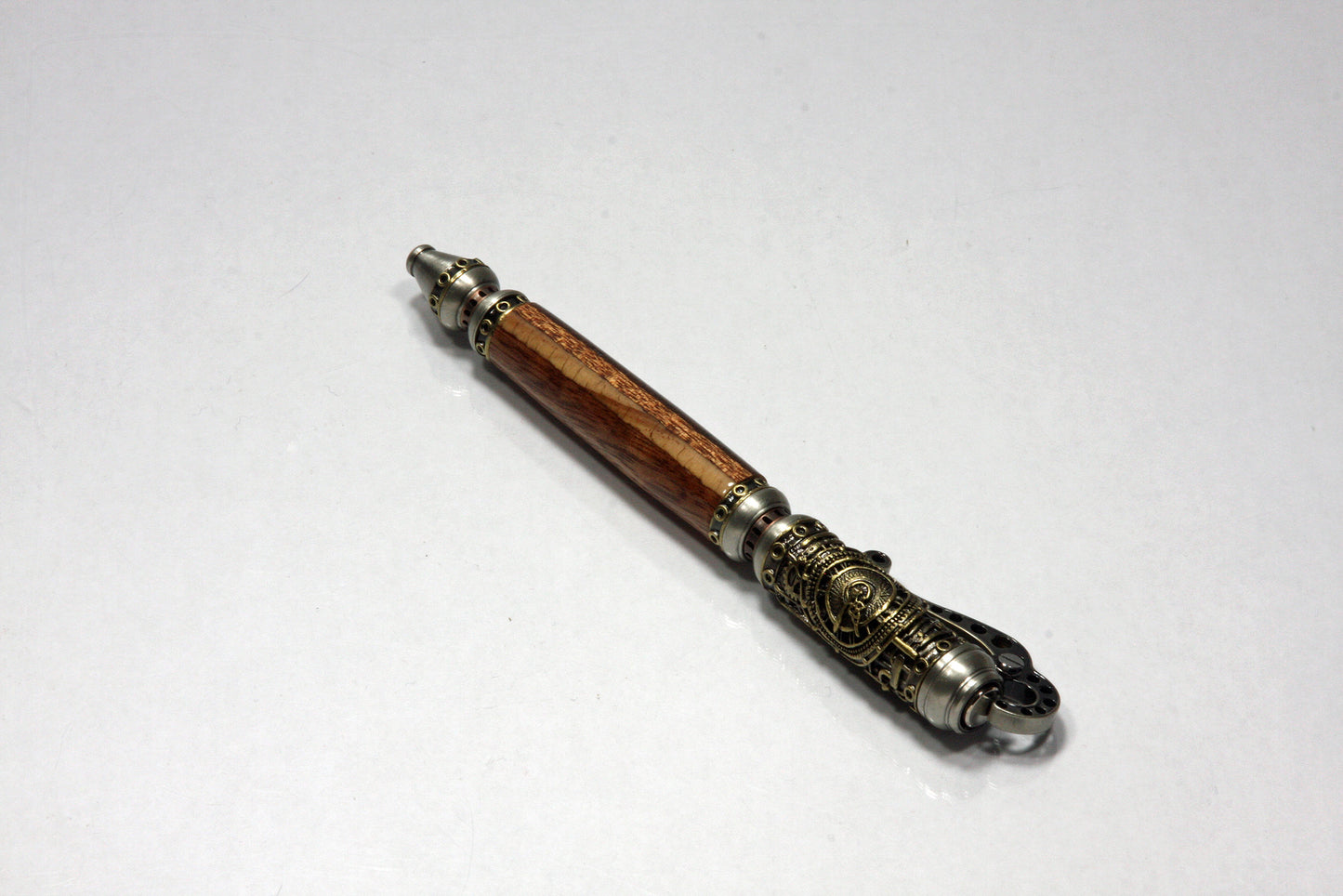 Vintage Dr. Who Steampunk Ballpoint Pen with Tardis Wood - Collector's Edition
