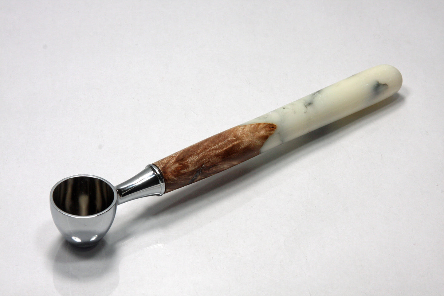 Handcrafted 1oz Coffee Scoop with Chrome-Plated Finish - Coffee Lover's Gift