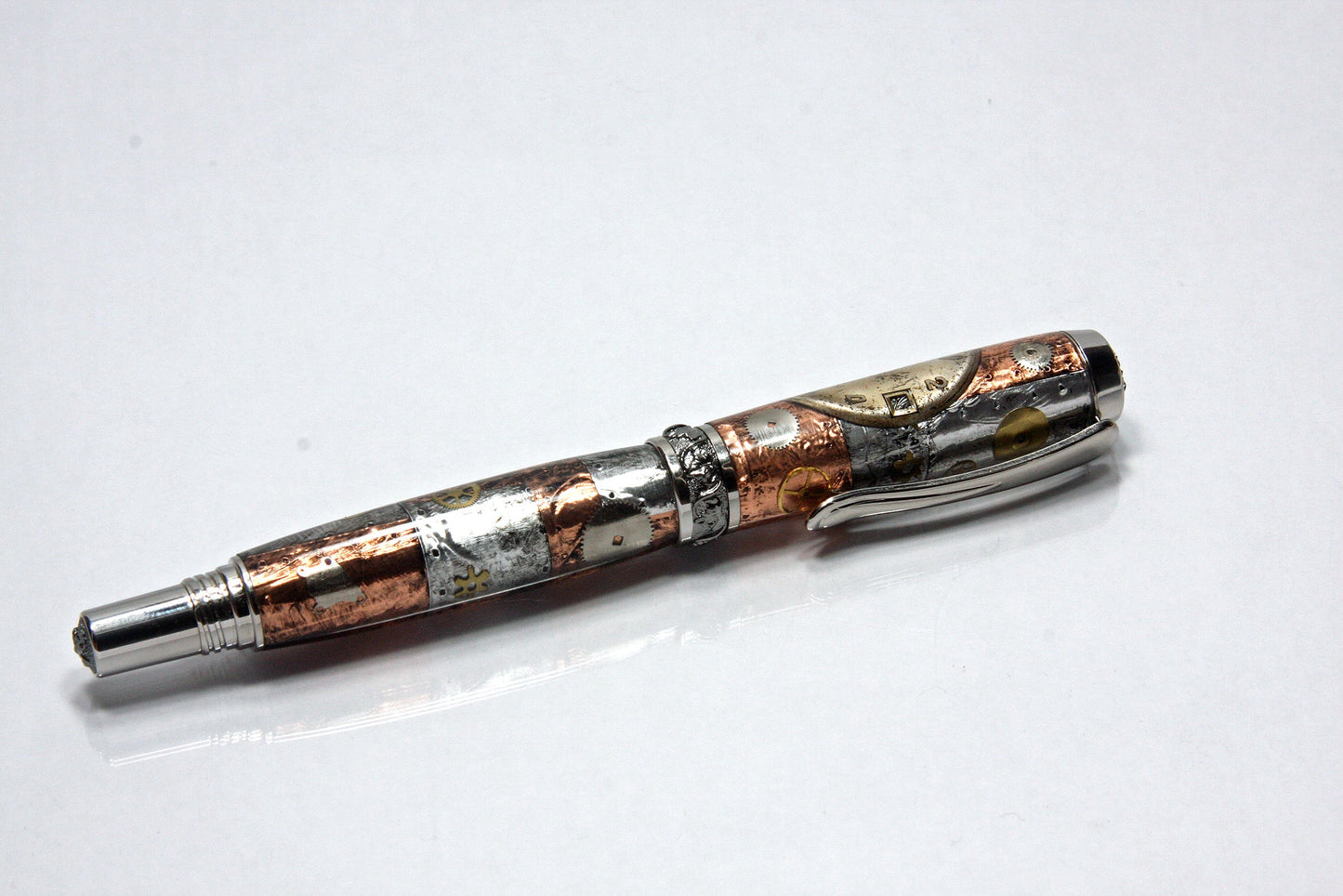 Fountain - Rollerball Pen - Watch Components - Steampunk - 
