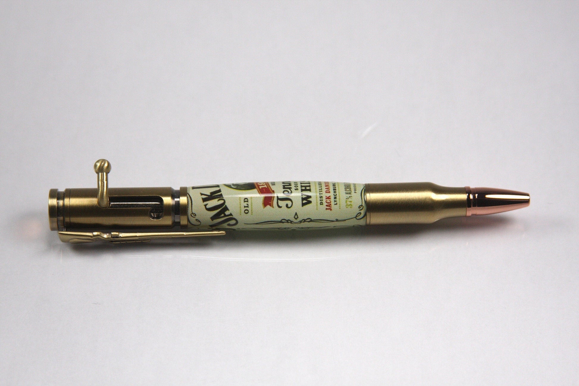 Hand Crafted Antique Brass Bolt-Action Ballpoint Writing Pen