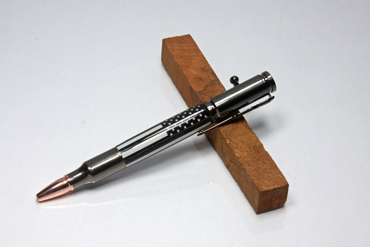 Thin Blue Line Bolt Action Ballpoint Pen – Gun Metal - Pens